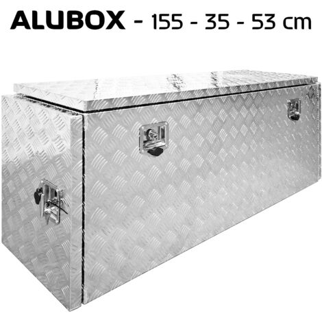 Truckbox Werkzeugbox Werkzeugkiste Anhängerbox Alubox Deichselbox P402 (155) Aluminium trucky