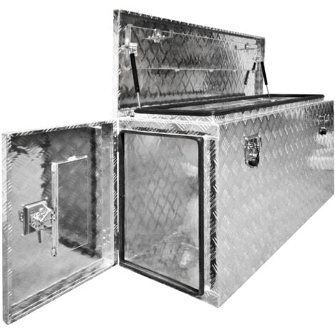 Truckbox Werkzeugbox Werkzeugkiste Anhängerbox Alubox Deichselbox P402 (155) Aluminium trucky