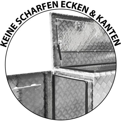 Truckbox Werkzeugbox Werkzeugkiste Anhängerbox Alubox Deichselbox P402 (155) Aluminium trucky