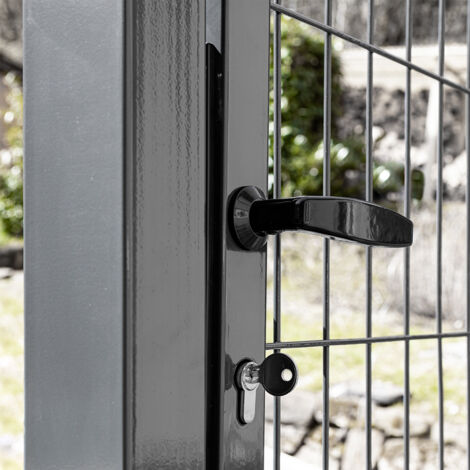 Gartentor Tor für Gartenzaun Zaun 160 cm hoch Gartentür aus Metall für