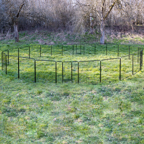 Petigi Welpenauslauf Freigehege - Flexibel Aufstellbarer Laufstall Für Haustiere Innen & Außen