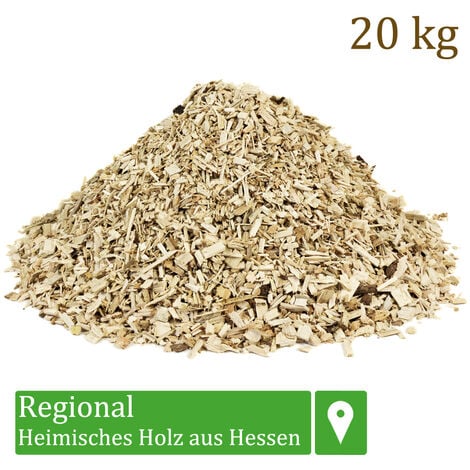 Hackschnitzel für Ofen Rindenmulch für Garten Hochbeet Holz Pflanzen
