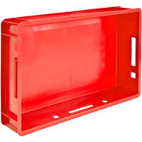 8 Stück E1 Eurokiste Vorratsbox Transportkiste Stapelbox rot lebensmittelecht 