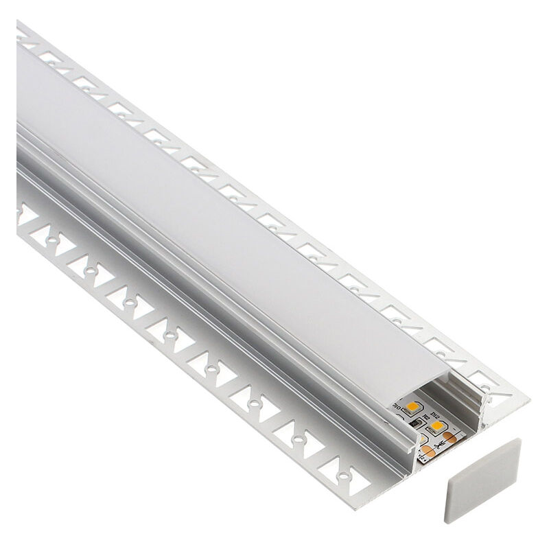 Perfil aluminio EXPO LUX, 2 metros - LEDBOX