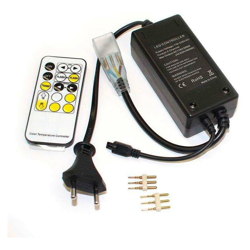 Controlador IR tira led 220V RGB 1500W, IP67 - LEDBOX