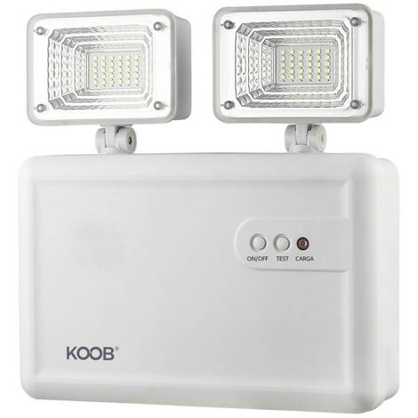 Luz de emergencia LED ROMLUX, Estanca IP65, Industrial, Blanco frío