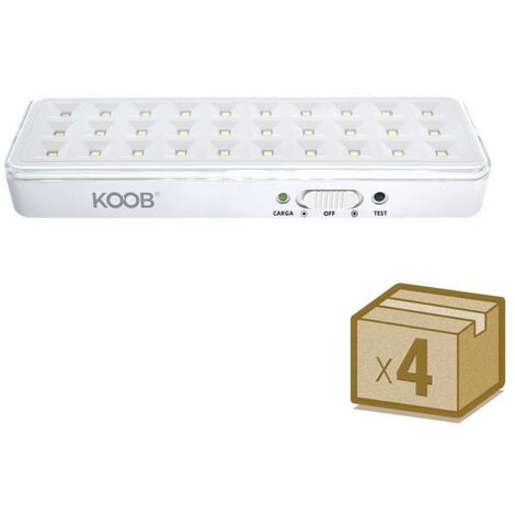 Pack 4 x Luz de emergencia Led EMERLUX F515, No permanente, Blanco frío (1/5)
