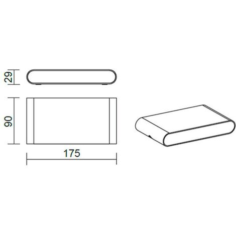 Aplique Led TAJMA BIG CREE, 12W, Blanco neutro