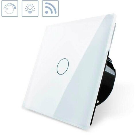 Bematik - Interruptor Inteligente Táctil Doble En Color Blanco