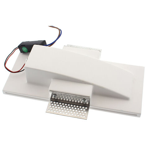 HUTT Baliza empotrada escayola, 110x245mm, 1W, Blanco cálido