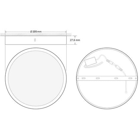 Plafón Led FROSVIK 18W superficie, Blanco frío