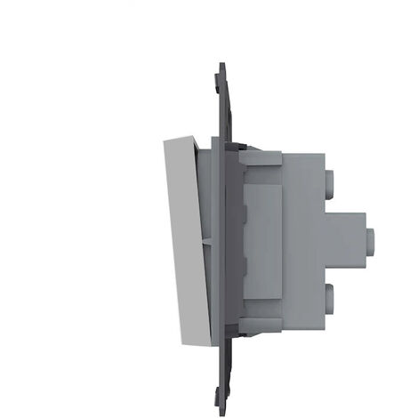 Interruptor Cruzamiento media tecla, gris - LEDBOX