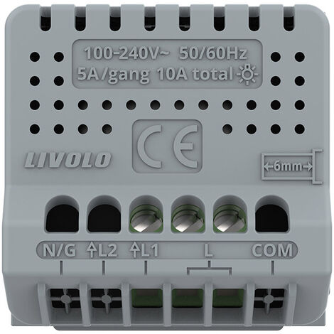 Dimmer Regulador de Luz Blanco 1  - Interruptores Tactiles Livolo
