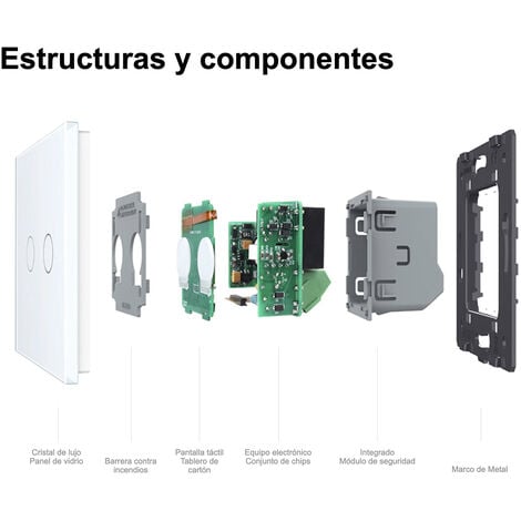 Interruptor Cruzamiento, negro - LEDBOX