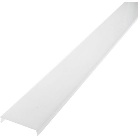 KIT - Perfil aluminio TEITO para tiras LED, 2 metros, blanco - LE
