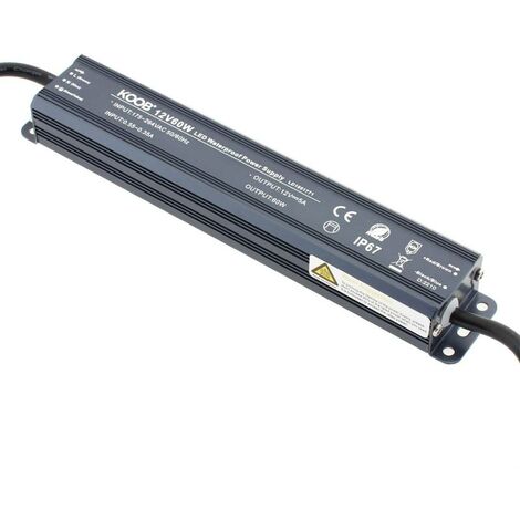 Fuente de alimentación IP67, DC12V/60W/5A
