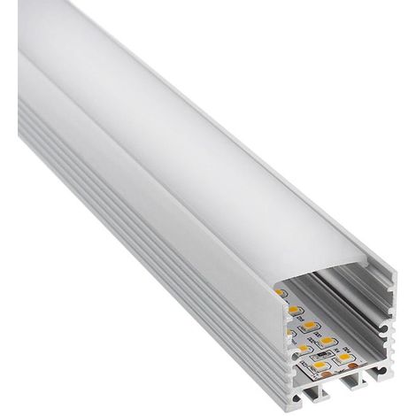 Kit Perfil Aluminio Vart Suspend Para Tiras Led Metro