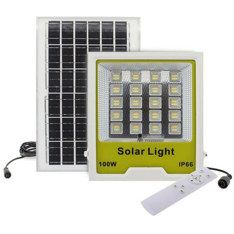 Proyector LED SOLAR CCT PRO 100W 3,2V - 8000mAH, 3000-4000-6000K