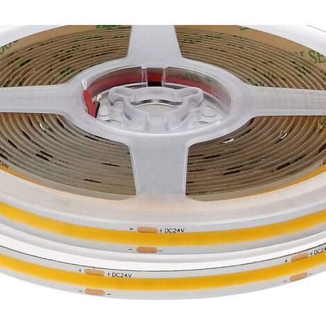 Tira Led Monocolor Cob Dc V M Led M W Ip Pcb Mm Blanco Fr O