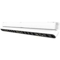 Foco carril SNOW SLIM 378mm Basculante 48V, 18W, 24º, blanco, Blanco cálido