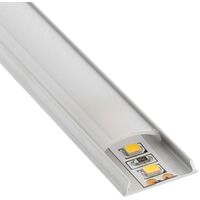 KIT - Perfil aluminio NITRA para tiras LED, 1 metro - LEDBOX