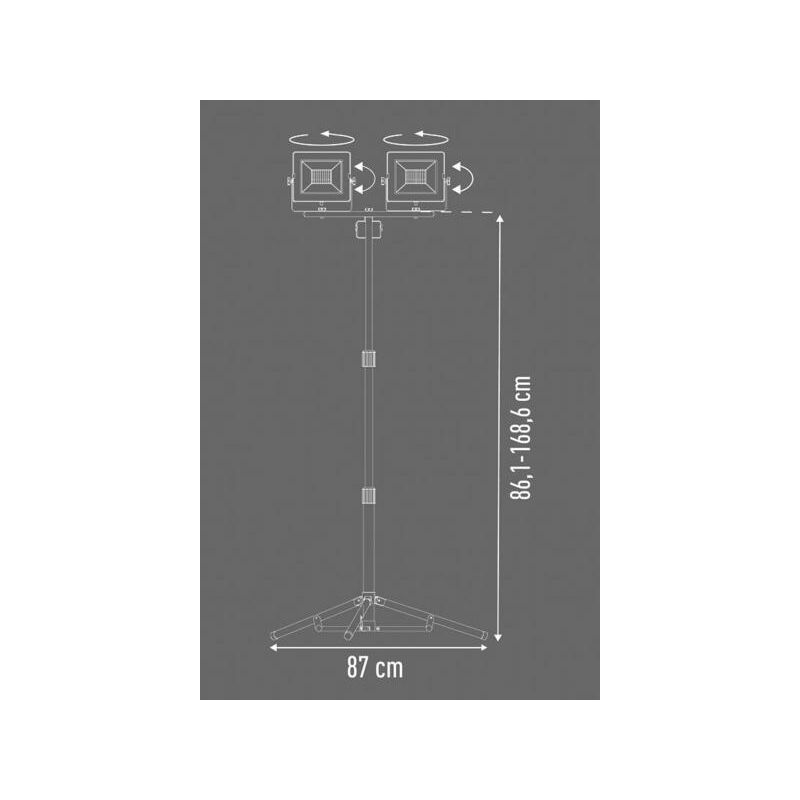 PROYECTOR LED CON BATERIA WSL20LI METAL WORKS REF.105270685