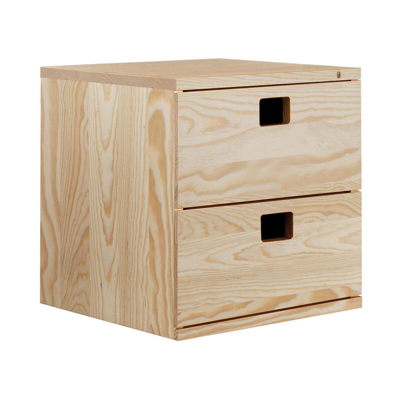 CAJONERA MODULAR 2 CAJONES 36X33X36cm -