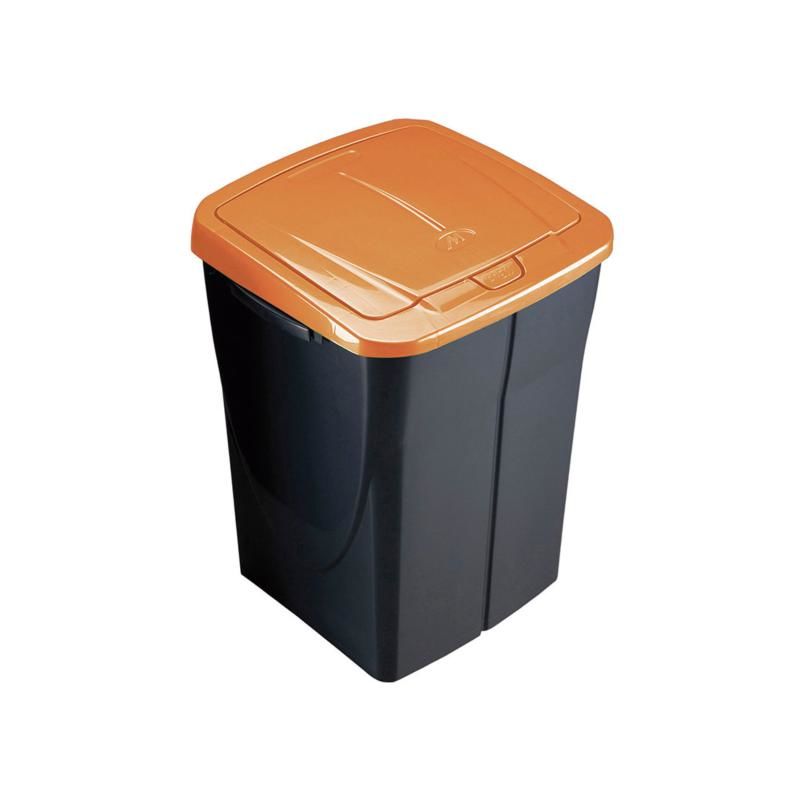 Home Cubo 45 ecobin con tapa de color naranja 365x36x51 cm multicolor unidad reciclaje