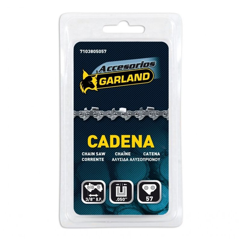 Cadenas recambio para motosierras 57 eslabones Garland -