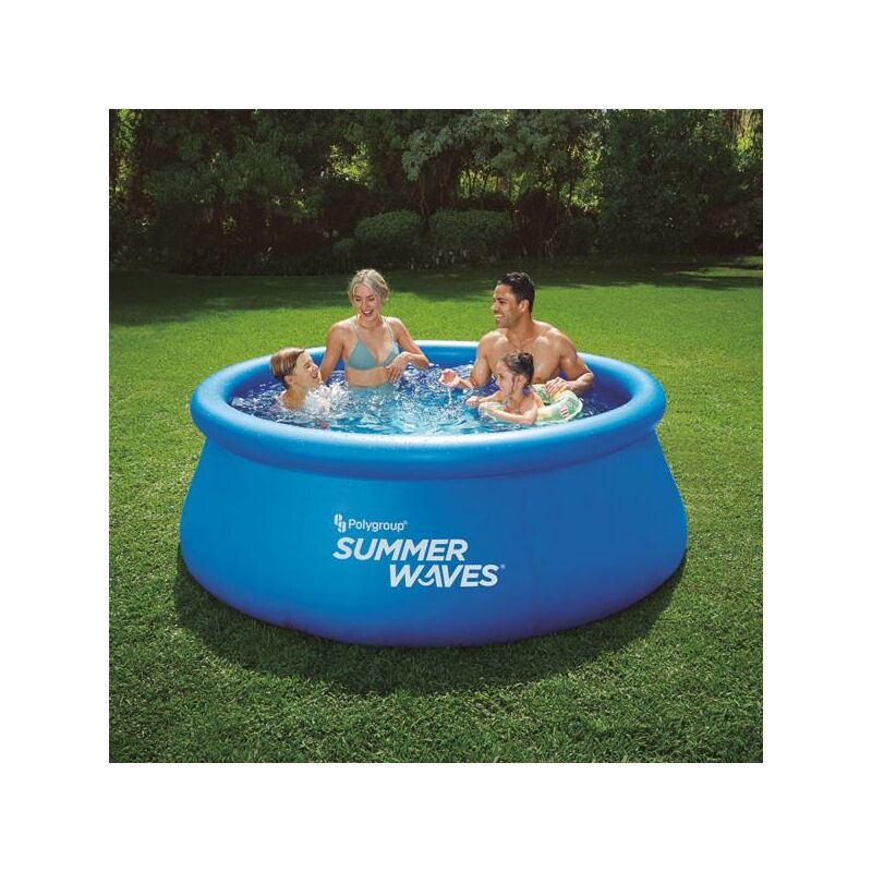 Ehlis Piscina Hinchable circular 244x66 cm con depuradora 2.074 litros autoportante 244 h66