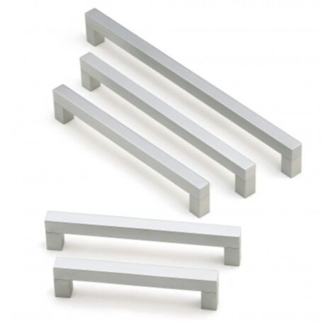 Tirador Alustyle 7020 - Aluminio. 142x14x35mm. Entrepuntos 128mm. (1/2)