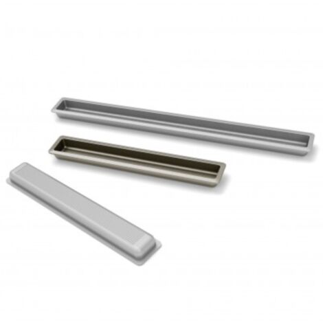 Tirador Slim 3541 - Cromo mate. 240x25mm.
