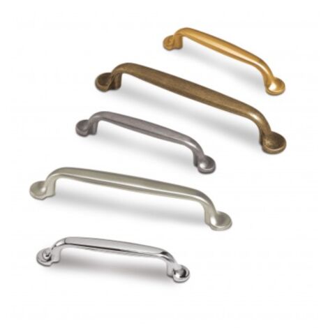 Tirador Sui 7031 - Bronce cepillado. 126x13x26mm. Entrepuntos 96mm.