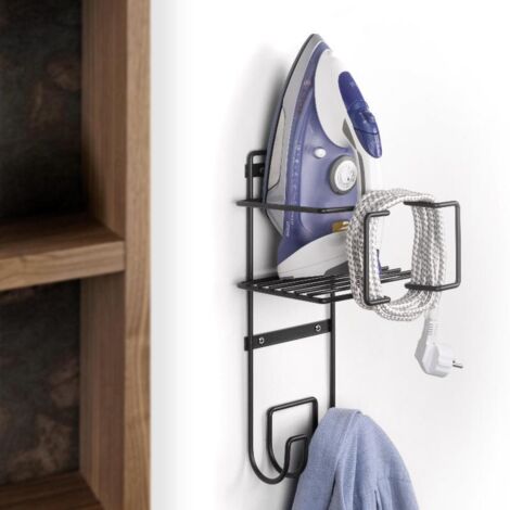 emuca soporte para tabla de planchar, accesorios de planchado y plancha, acero, gris antracita