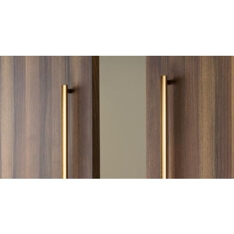 Manillón MOON para puertas - L424 C 384 mm / inox look ( 1cara )