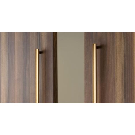 Manillón MOON para puertas - L424 C 384 mm / negro cepillado ( 1cara )