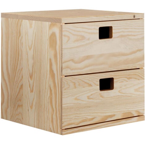 CAJONERA MODULAR 2 CAJONES 36X33X36cm -