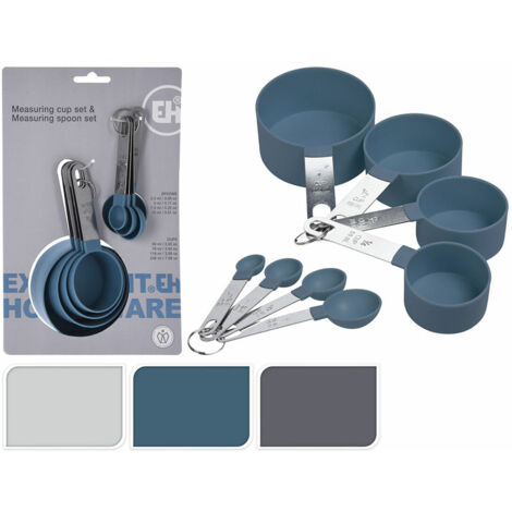 JUEGO 4+4 CUCHARAS MEDIDORAS PP -