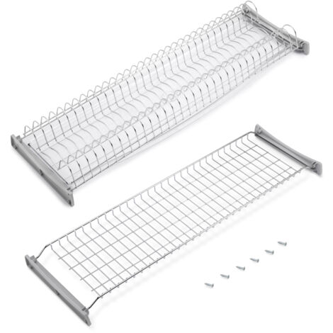 Emuca Escurreplatos para módulos altos Suprastar, módulo 900mm, Acero, Cromado