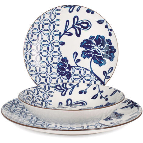 VAJILLA PORCELANA 18 PZ.COUPE SETA -