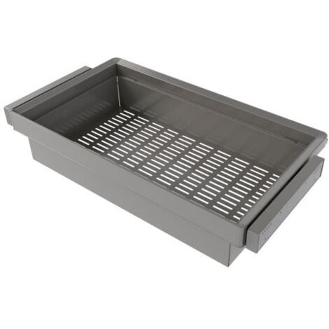 Emuca Quartz Kit cajón metálico acabado titanio