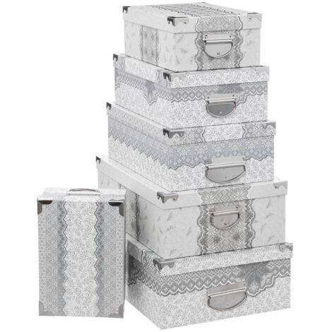 Cajas rectangulares laponia x6 - Feeric Lights & Christmas