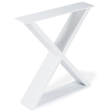 Pata Decorativa para Muebles - Estilo Industrial -- Instalación por Atornillado - Medidas 380x80x382 mm - 1 Unidad - 38,2 cm de Altura - Color Blanco Poro (1/5)