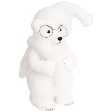 Figura oso de pie con gafas 18x19xh.38 cm - (1/2)