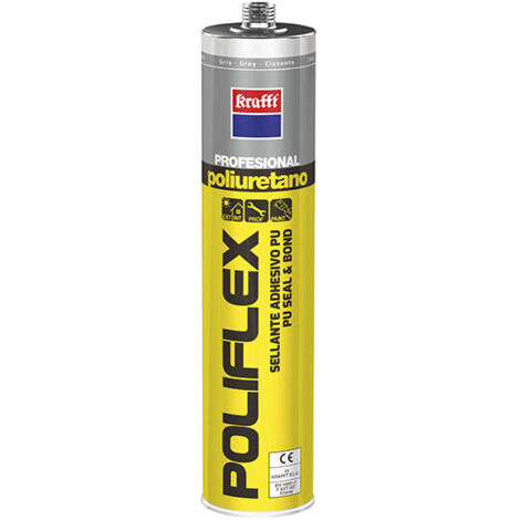 Sellador Masilla 300 Ml Gr Poliuretano Poliflexplus Krafft
