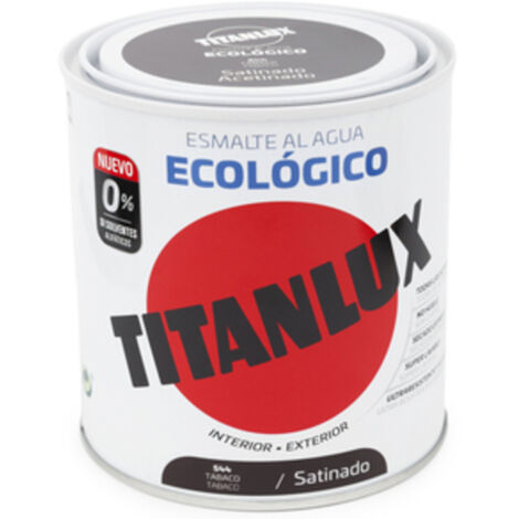 Titanlux Ecológico Esmalte al agua mulisuperficie Satinado Tabaco 250 ml (1/2)