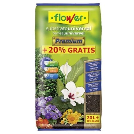 FLOWER SUBSTRATO PREMIUM 20 L + 20 % GRATIS