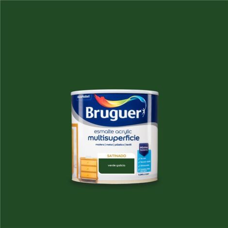 Bruguer Acrylic Multisuperficie Esmalte al agua Satinado Verde Galicia 250 ml