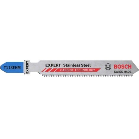 Bosch EXPERT jigsaw blades T118EHM 3Stk Stainless Steel