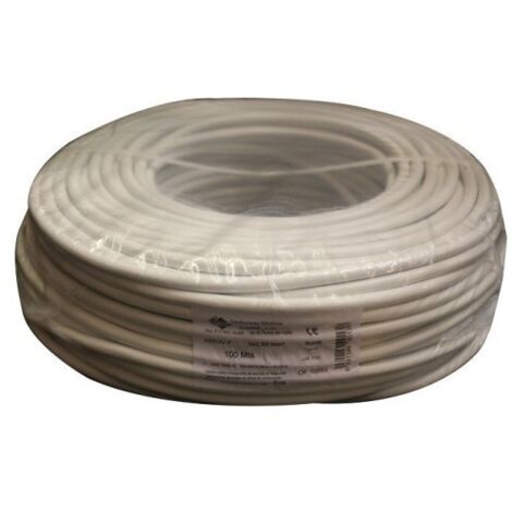 Cable electrico 3X1,0 Ø blanco 100M marca BRICABLE